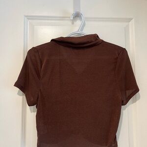 Brown top - fits smaller than a large